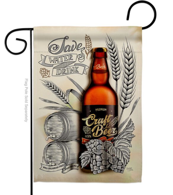 Craft Beer - Beverages Happy Hour & Drinks Vertical Impressions Decorative Flags HG117071 Made In USA
