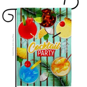 Cocktail Party - Beverages Happy Hour & Drinks Vertical Impressions Decorative Flags HG137529 Made In USA