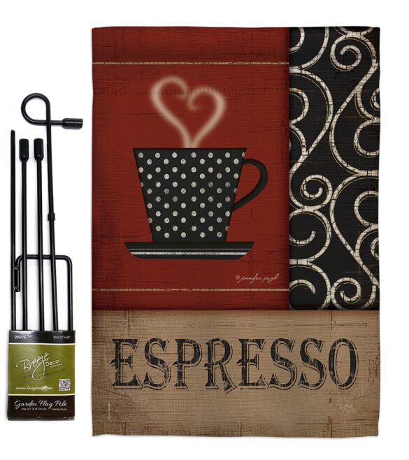 Espresso - Beverages Happy Hour & Drinks Vertical Impressions Decorative Flags HG117026 Made In USA - Image 4