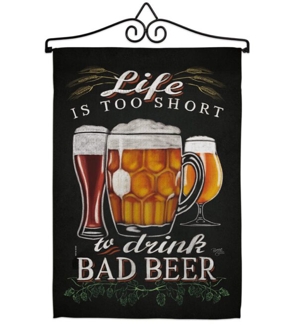 Drink Bad Beer - Beverages Happy Hour & Drinks Vertical Impressions Decorative Flags HG117050 Made In USA - Image 7
