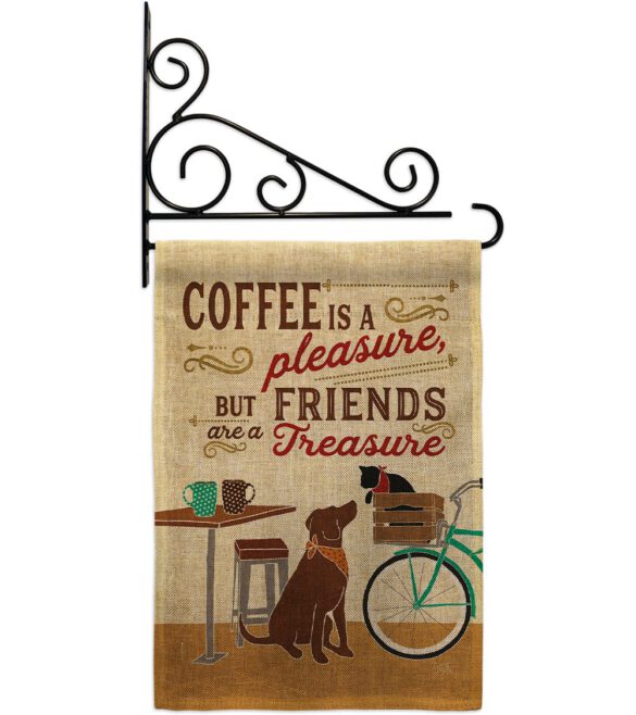 Coffee and Friends - Beverages Happy Hour & Drinks Vertical Impressions Decorative Flags HG117055 Made In USA - Image 14
