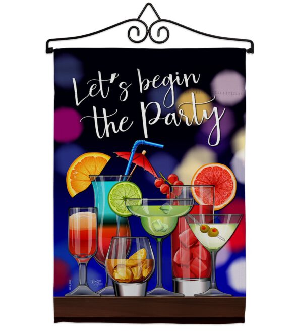 Begin The Party - Beverages Happy Hour & Drinks Vertical Impressions Decorative Flags HG117059 Made In USA - Image 7