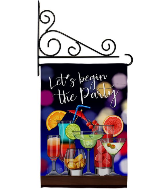 Begin The Party - Beverages Happy Hour & Drinks Vertical Impressions Decorative Flags HG117059 Made In USA - Image 8