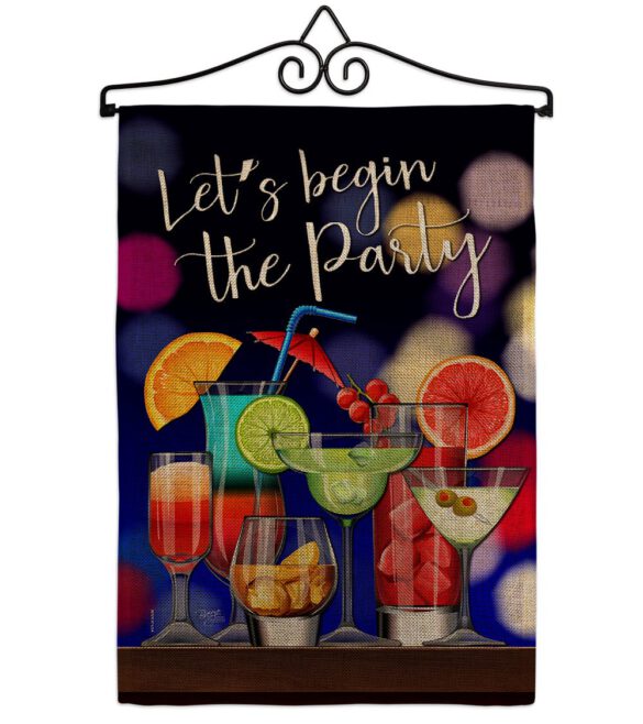 Begin The Party - Beverages Happy Hour & Drinks Vertical Impressions Decorative Flags HG117059 Made In USA - Image 13