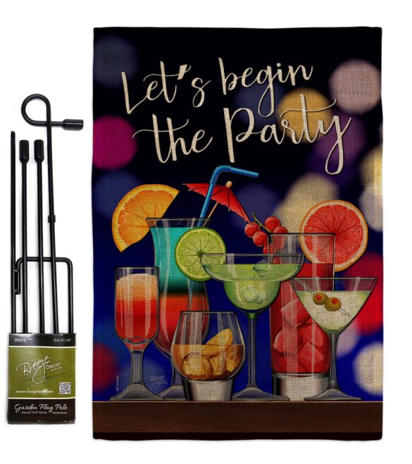 Begin The Party - Beverages Happy Hour & Drinks Vertical Impressions Decorative Flags HG117059 Made In USA - Image 12