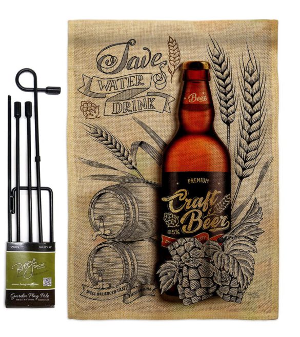 Craft Beer - Beverages Happy Hour & Drinks Vertical Impressions Decorative Flags HG117071 Made In USA - Image 14