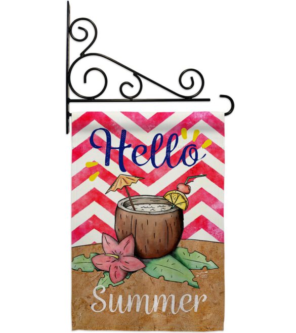 Coconut Summer Drinks - Beverages Happy Hour & Drinks Vertical Impressions Decorative Flags HG137001 Made In USA - Image 11
