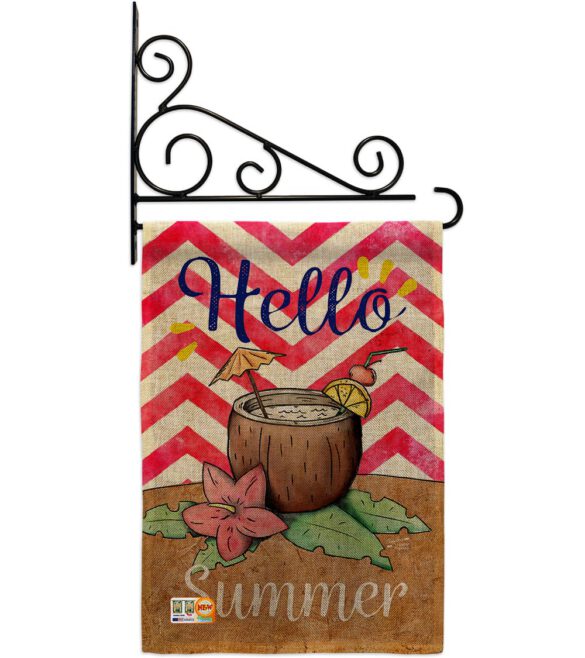 Coconut Summer Drinks - Beverages Happy Hour & Drinks Vertical Impressions Decorative Flags HG137001 Made In USA - Image 12