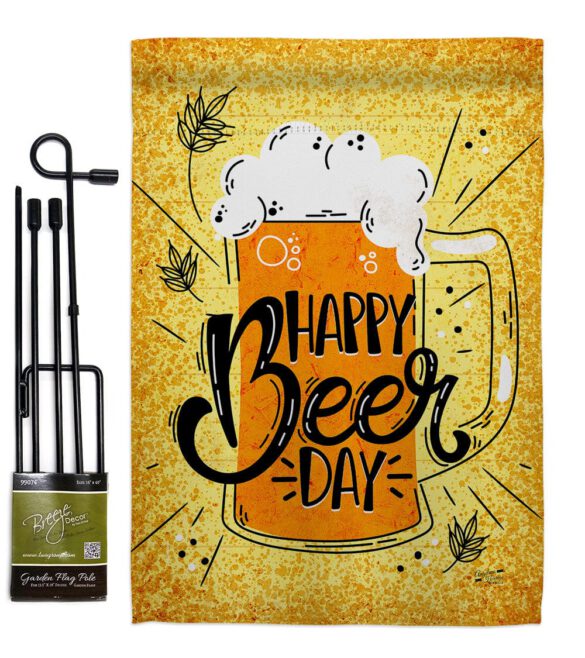 Happy Beer Day - Beverages Happy Hour & Drinks Vertical Impressions Decorative Flags HG137519 Made In USA - Image 4