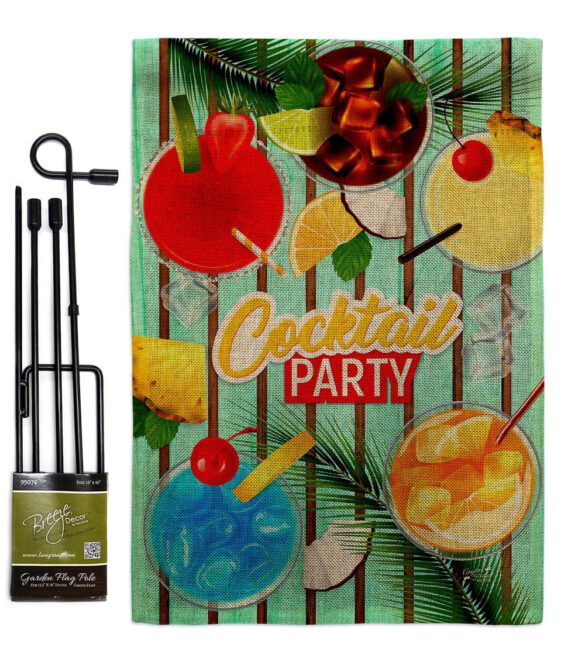 Cocktail Party - Beverages Happy Hour & Drinks Vertical Impressions Decorative Flags HG137529 Made In USA - Image 14