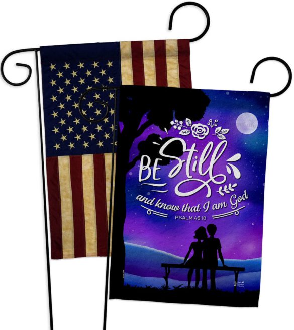 Be Still - Faith Religious Inspirational Vertical Impressions Decorative Flags HG130349 Made In USA - Image 8