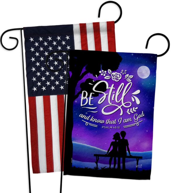 Be Still - Faith Religious Inspirational Vertical Impressions Decorative Flags HG130349 Made In USA - Image 10