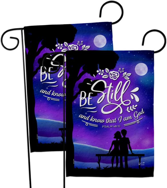 Be Still - Faith Religious Inspirational Vertical Impressions Decorative Flags HG130349 Made In USA - Image 12