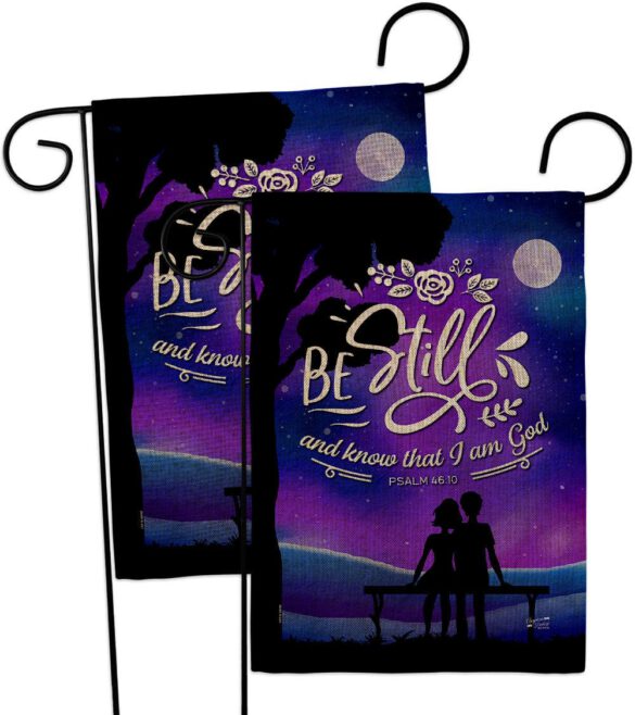Be Still - Faith Religious Inspirational Vertical Impressions Decorative Flags HG130349 Made In USA - Image 33