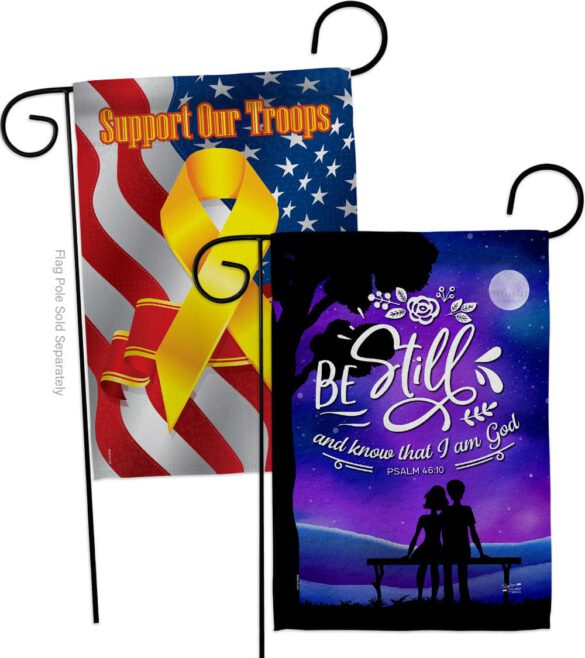Be Still - Faith Religious Inspirational Vertical Impressions Decorative Flags HG130349 Made In USA - Image 14