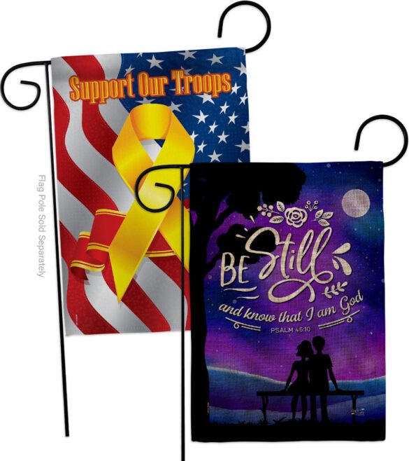Be Still - Faith Religious Inspirational Vertical Impressions Decorative Flags HG130349 Made In USA - Image 35