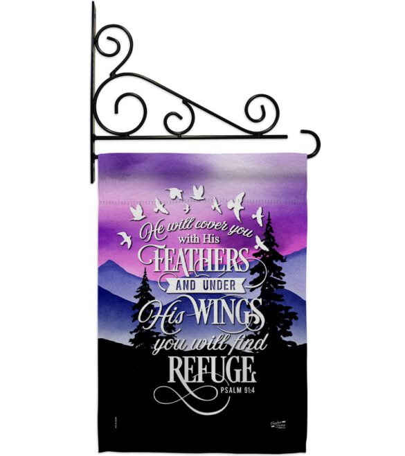 He Will Cover You With His Feather - Faith Religious Inspirational Vertical Impressions Decorative Flags HG130341 Made In USA - Image 17