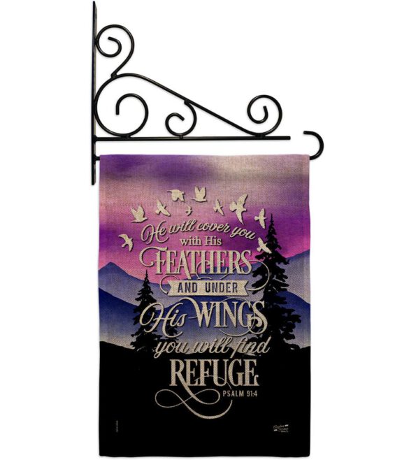 He Will Cover You With His Feather - Faith Religious Inspirational Vertical Impressions Decorative Flags HG130341 Made In USA - Image 38
