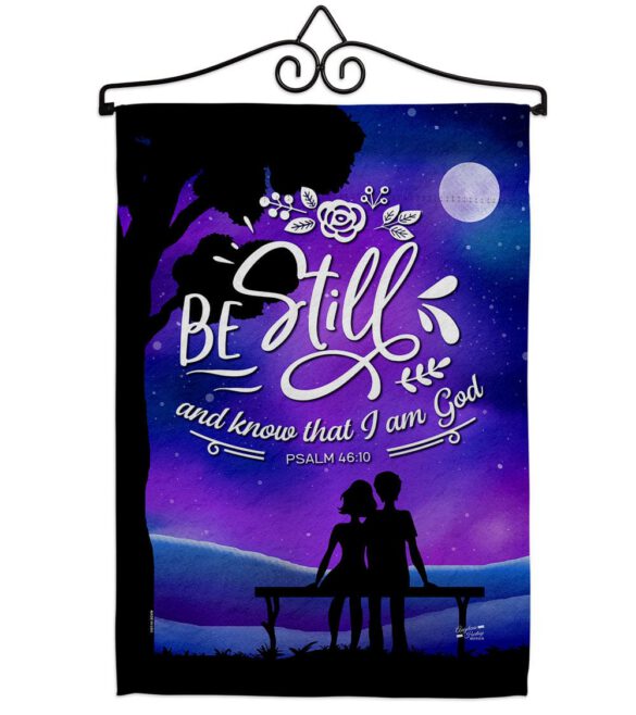Be Still - Faith Religious Inspirational Vertical Impressions Decorative Flags HG130349 Made In USA - Image 17