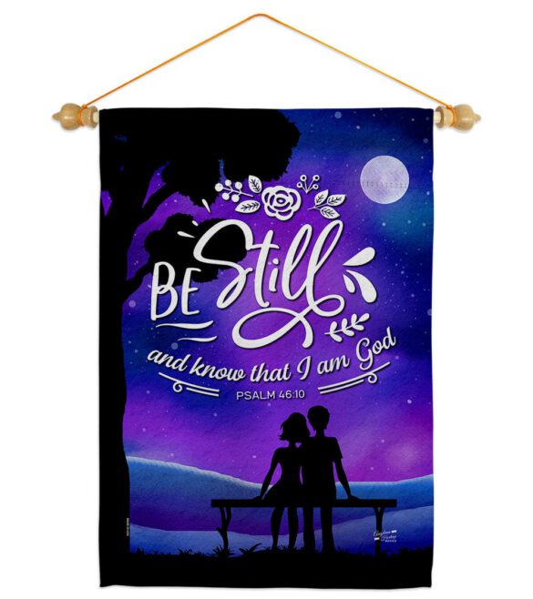 Be Still - Faith Religious Inspirational Vertical Impressions Decorative Flags HG130349 Made In USA - Image 20