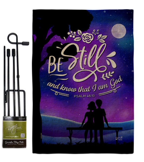 Be Still - Faith Religious Inspirational Vertical Impressions Decorative Flags HG130349 Made In USA - Image 26