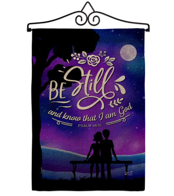 Be Still - Faith Religious Inspirational Vertical Impressions Decorative Flags HG130349 Made In USA - Image 38