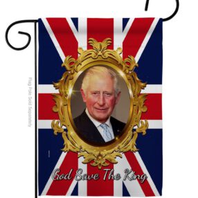 God Save The King - Expression Inspirational Vertical Impressions Decorative Flags HG180335 Made In USA