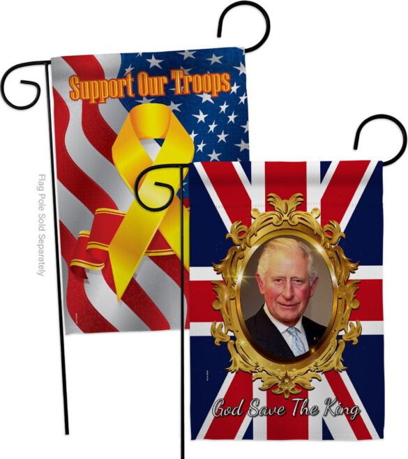 God Save The King - Expression Inspirational Vertical Impressions Decorative Flags HG180335 Made In USA - Image 13