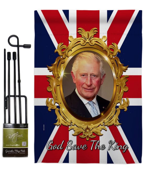 God Save The King - Expression Inspirational Vertical Impressions Decorative Flags HG180335 Made In USA - Image 4