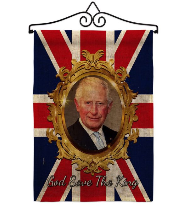 God Save The King - Expression Inspirational Vertical Impressions Decorative Flags HG180335 Made In USA - Image 37