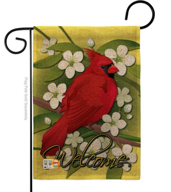 Cardinal - Birds Garden Friends Vertical Impressions Decorative Flags HG105032 Made In USA - Image 8