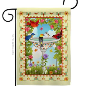 Garden Flag Birds G105037