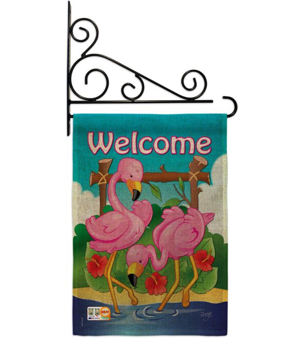 Flamingos - Birds Garden Friends Vertical Impressions Decorative Flags HG105029 Made In USA - Image 12