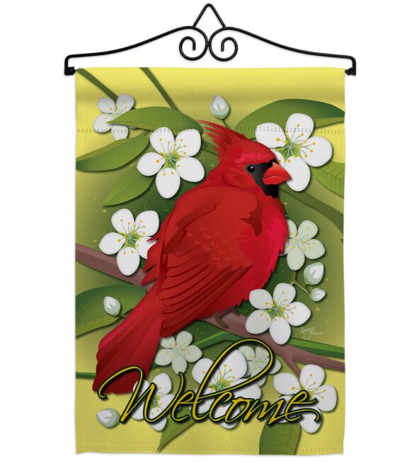 Cardinal - Birds Garden Friends Vertical Impressions Decorative Flags HG105032 Made In USA - Image 7