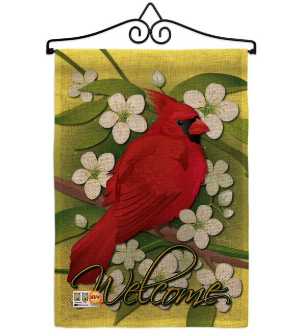 Cardinal - Birds Garden Friends Vertical Impressions Decorative Flags HG105032 Made In USA - Image 10