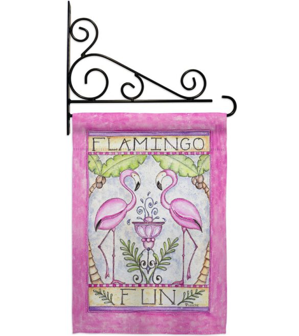 Flamingo Fun - Birds Garden Friends Vertical Impressions Decorative Flags HG105044 Made In USA - Image 11