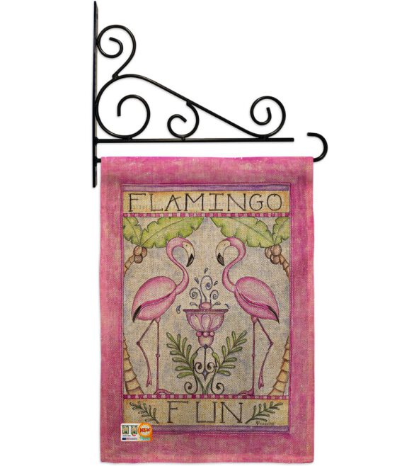 Flamingo Fun - Birds Garden Friends Vertical Impressions Decorative Flags HG105044 Made In USA - Image 12