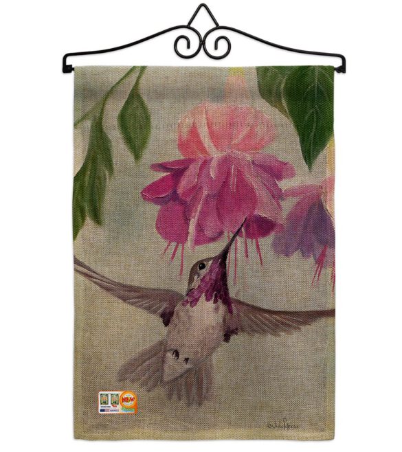 Flight of Hummingbird - Birds Garden Friends Vertical Impressions Decorative Flags HG105047 Made In USA - Image 10