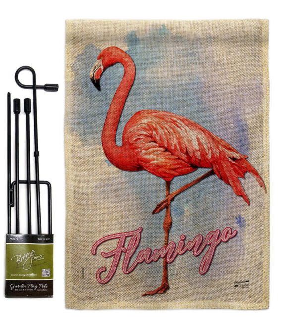 Flamingo - Birds Garden Friends Vertical Impressions Decorative Flags HG137342 Made In USA - Image 14