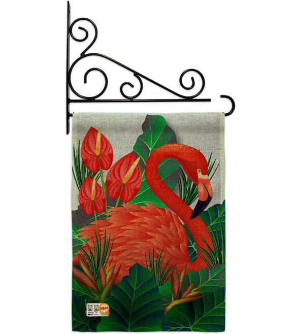 Flamingo Paradise - Birds Garden Friends Vertical Impressions Decorative Flags HG192121 Made In USA - Image 12