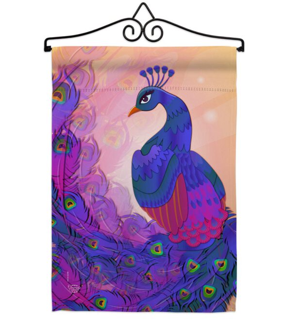 Beautiful Peafowl - Birds Garden Friends Vertical Impressions Decorative Flags HG192123 Made In USA - Image 7