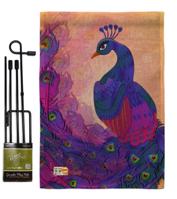 Beautiful Peafowl - Birds Garden Friends Vertical Impressions Decorative Flags HG192123 Made In USA - Image 9