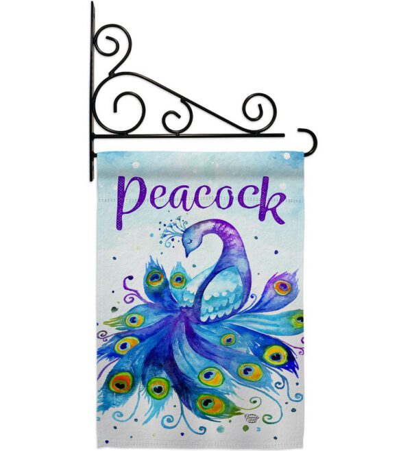 Beautiful Peacock - Birds Garden Friends Vertical Impressions Decorative Flags HG192568 Made In USA - Image 8
