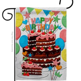 Birthday Wish - Party Celebration Special Occasion Vertical Impressions Decorative Flags HG120259 Made In USA