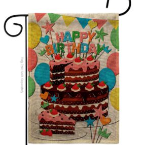 Garden Flag Birthday G120259 B