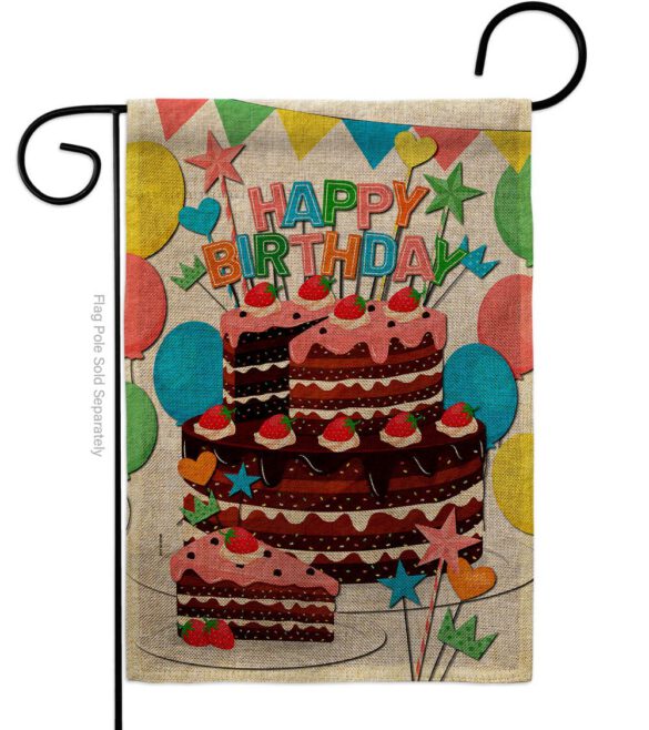 Birthday Wish - Party Celebration Special Occasion Vertical Impressions Decorative Flags HG120259 Made In USA - Image 22