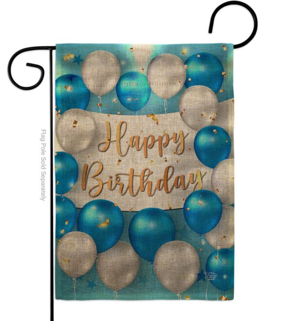 Birthday Balloons - Party Celebration Special Occasion Vertical Impressions Decorative Flags HG190055 Made In USA - Image 22