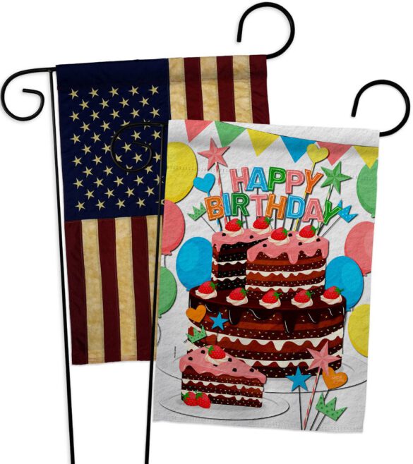 Birthday Wish - Party Celebration Special Occasion Vertical Impressions Decorative Flags HG120259 Made In USA - Image 7
