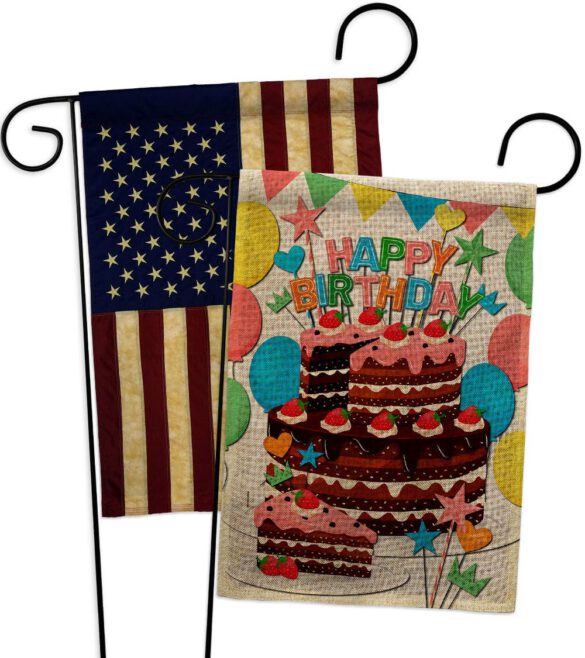 Birthday Wish - Party Celebration Special Occasion Vertical Impressions Decorative Flags HG120259 Made In USA - Image 28