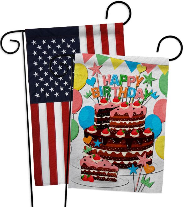 Birthday Wish - Party Celebration Special Occasion Vertical Impressions Decorative Flags HG120259 Made In USA - Image 9